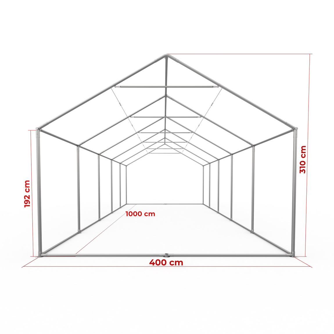 Maße Partyzelt Premium 4x10