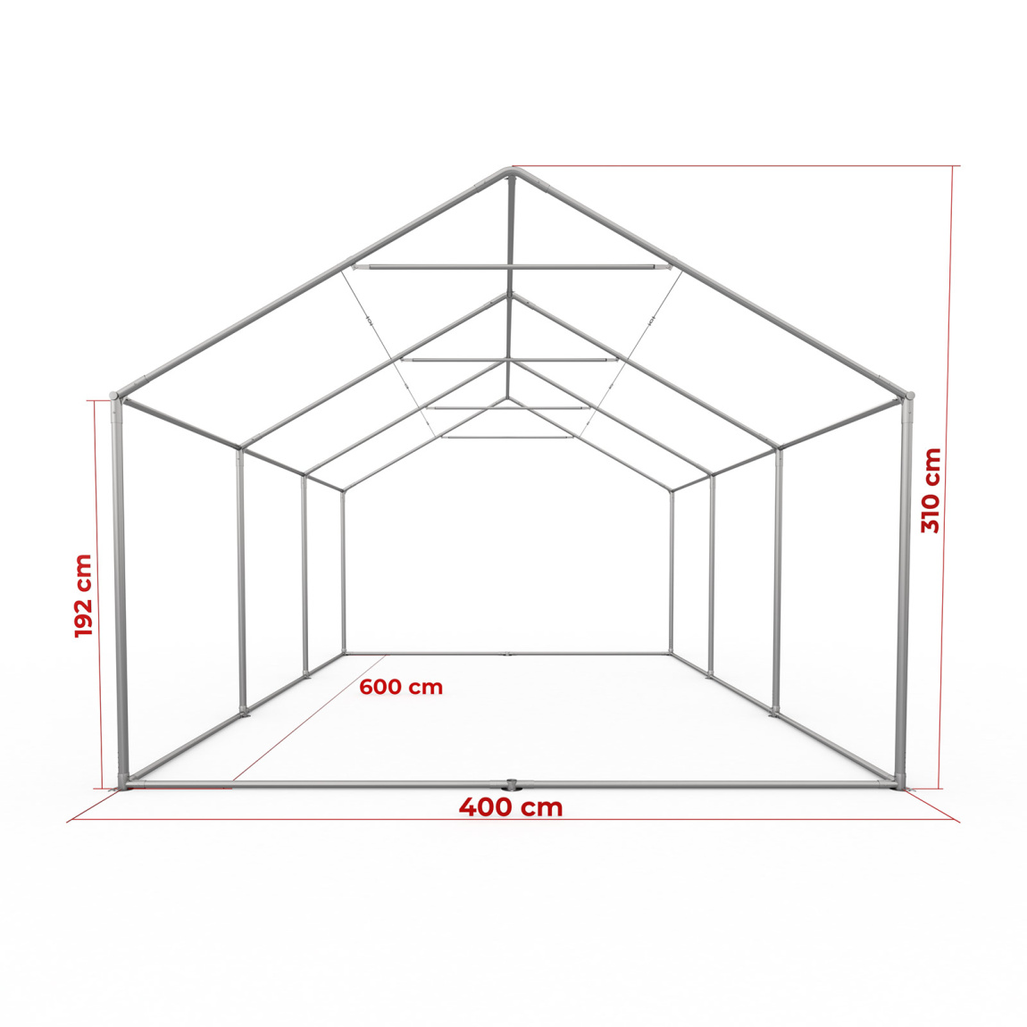 Gestell Partyzelt Premium 4 x 6 m