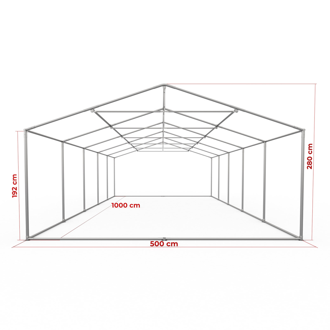 Gestell Partyzelt Premium 5 x 10 m