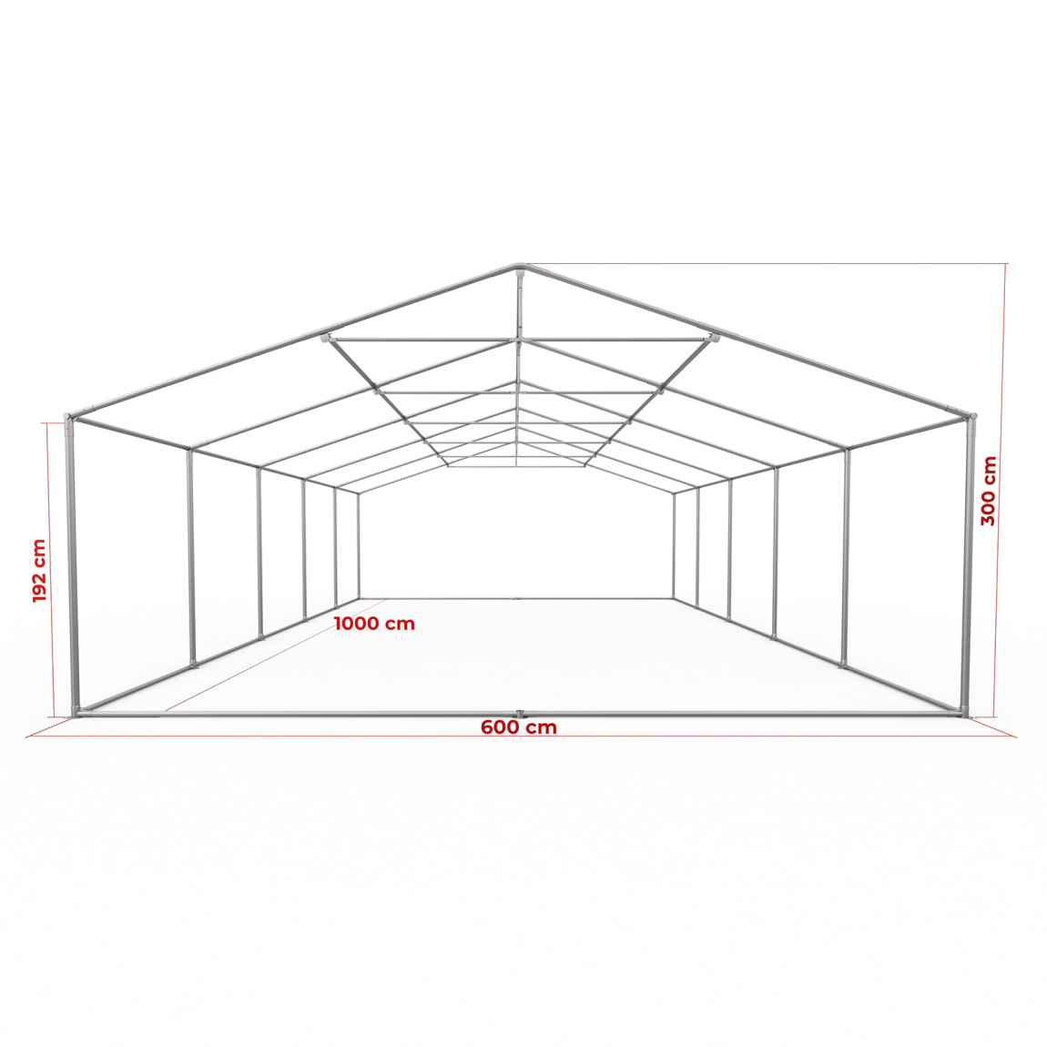 Maße Partyzelt Premium 6x10