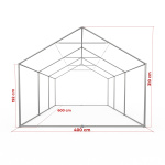 Gestell Partyzelt Premium 4 x 6 m