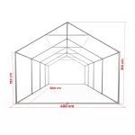 Gestell Partyzelt Premium 4 x 8 m