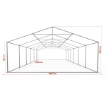 Gestell Partyzelt Premium 6 x 12 m
