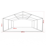 Gestell Partyzelt Premium 6 x 6 m