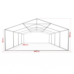 Gestell Partyzelt Premium 6 x 8 m