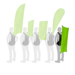 Promotion Rucksack Display sowie weitere Formen