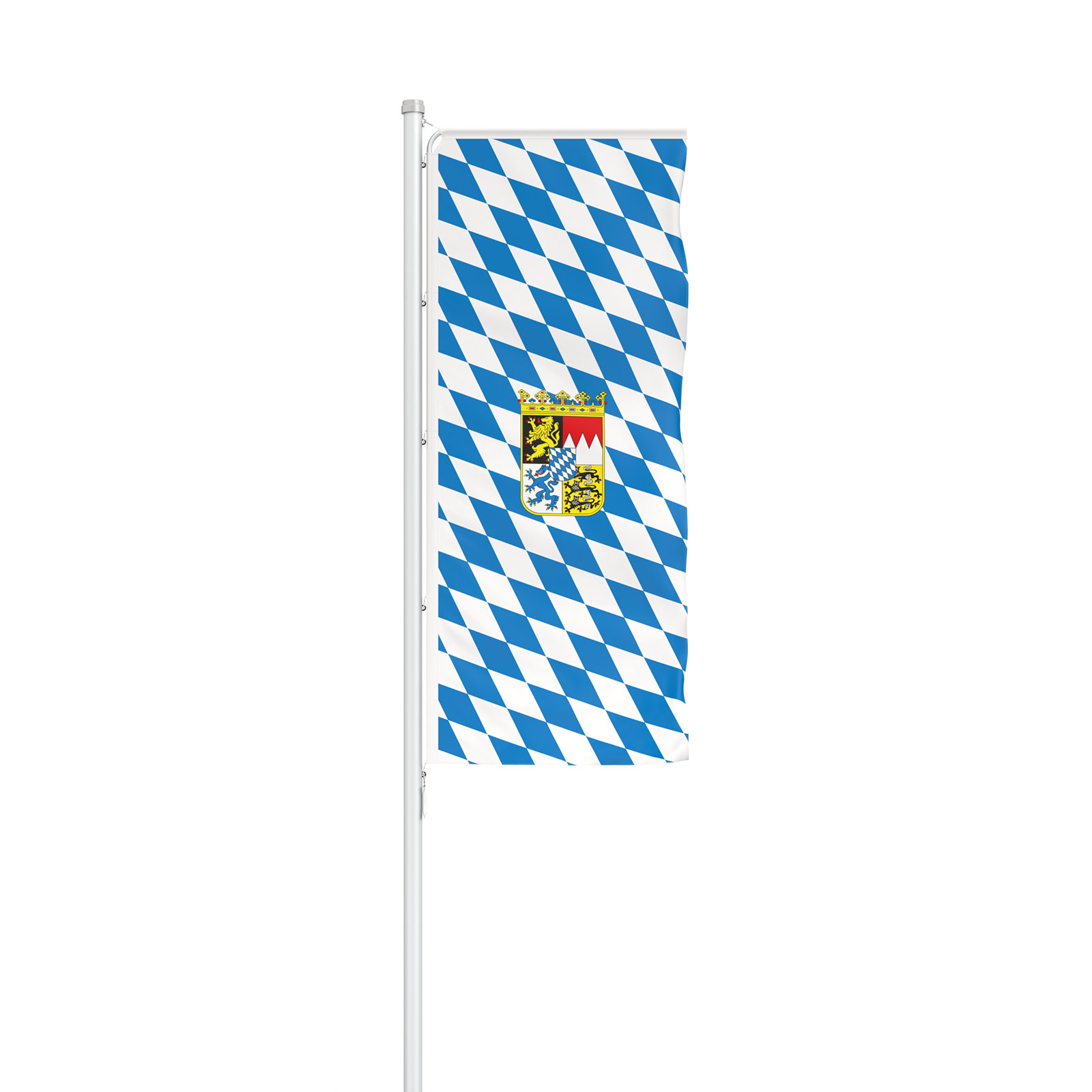 Fahne im Hochformat für Ausleger, Bayern