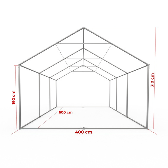 Maße Partyzelt Premium 4x6