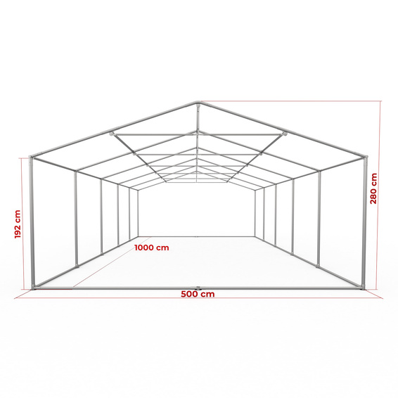 Gestell Partyzelt Premium 5 x 10 m