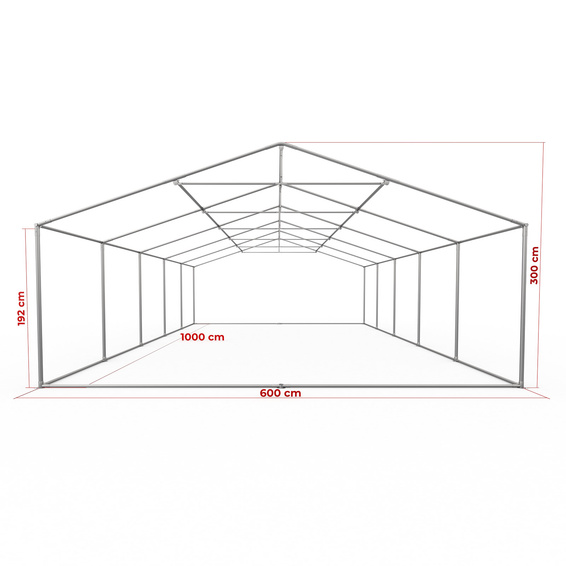 Gestell Partyzelt Premium 6 x 10 m