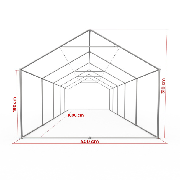 Gestell Partyzelt Premium 4 x 10 m