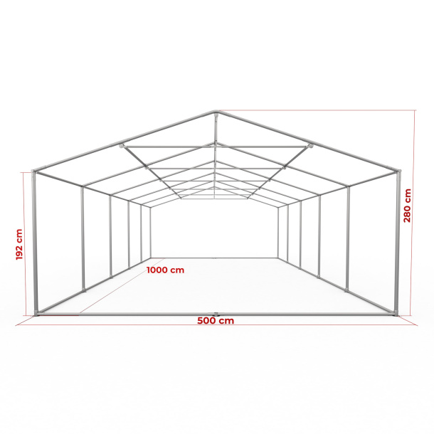 Gestell Partyzelt Premium 5 x 10 m