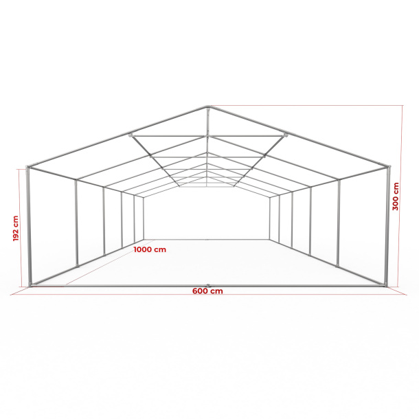 Gestell Partyzelt Premium 6 x 10 m
