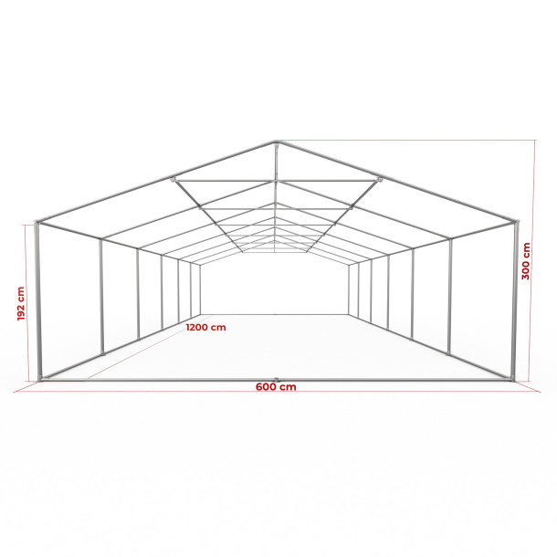 Gestell Partyzelt Premium 6 x 12 m
