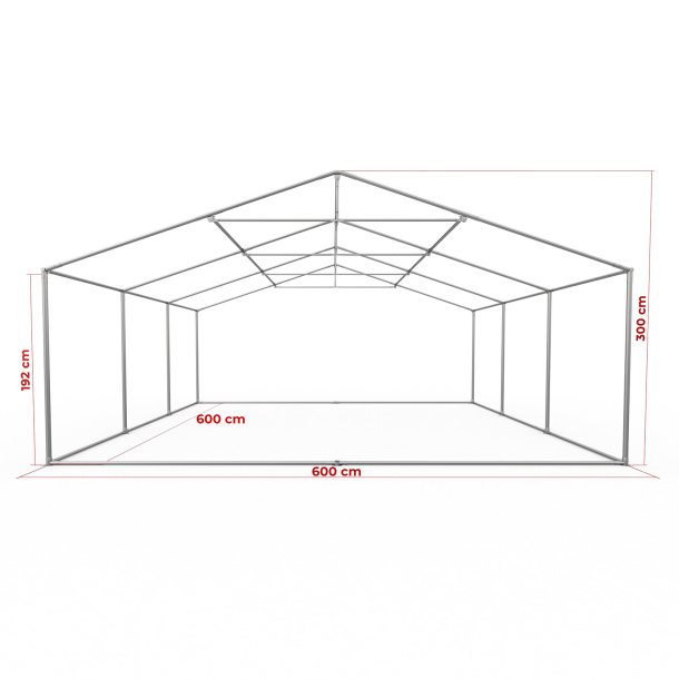 Gestell Partyzelt Premium 6 x 6 m