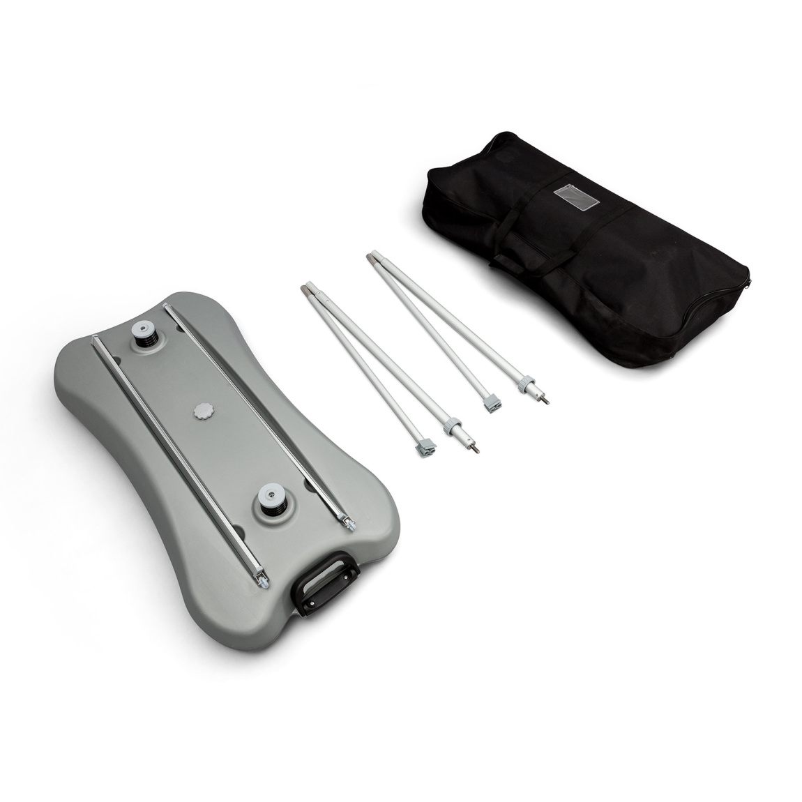 Lieferumfang: Roll Up Select Outdoor, doppelseitig, inkl. Transporttasche