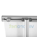 Roll Up Basic XL - Befestigung Stange an oberer Klemmleiste