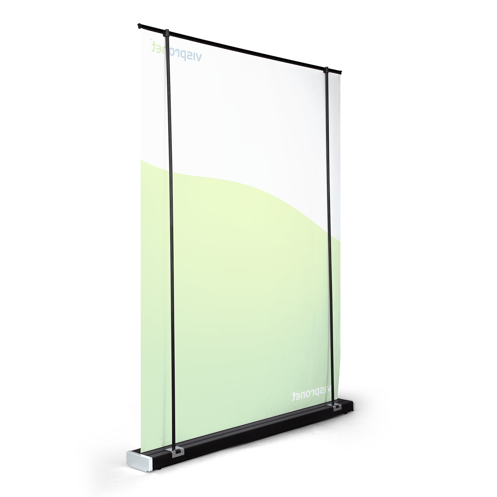 Aufsteller Roll Up Select Black Breite 150 cm, Rückseite