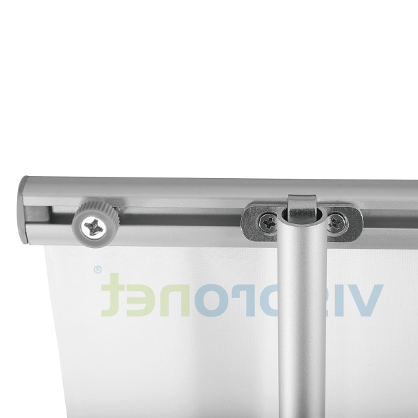 Roll Up Basic XL - Befestigung Stange an oberer Klemmleiste