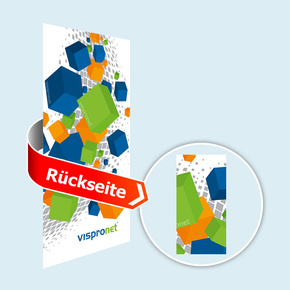 PVC Banner im Hochformat, beidseitig bedruckt