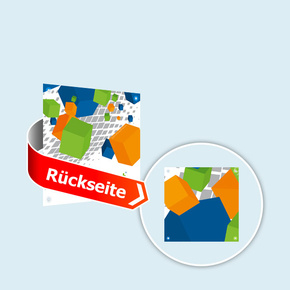 PVC Banner Basic, quadratisch, beidseitig bedruckt