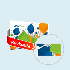 PVC Banner im Querformat, beidseitig bedruckt