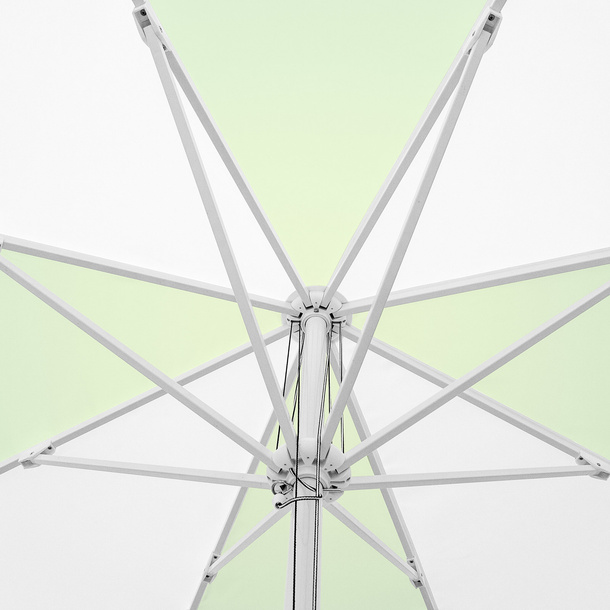Sonnenschirm / Großschirm, Schirmkrone: Ansicht von unten