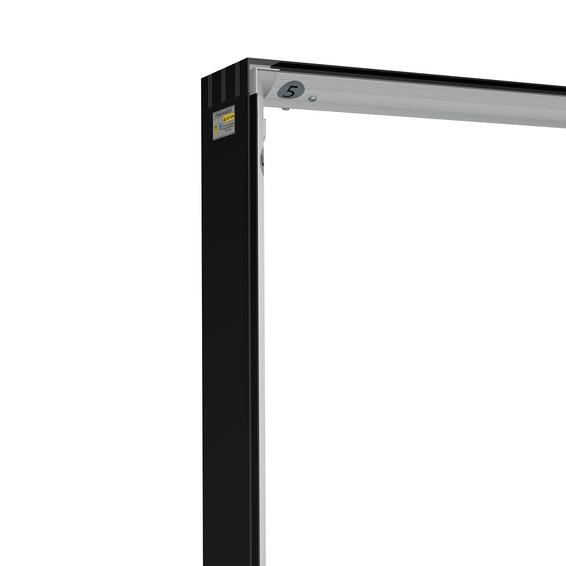 Messewand Lightbox click, Detail: Ecke