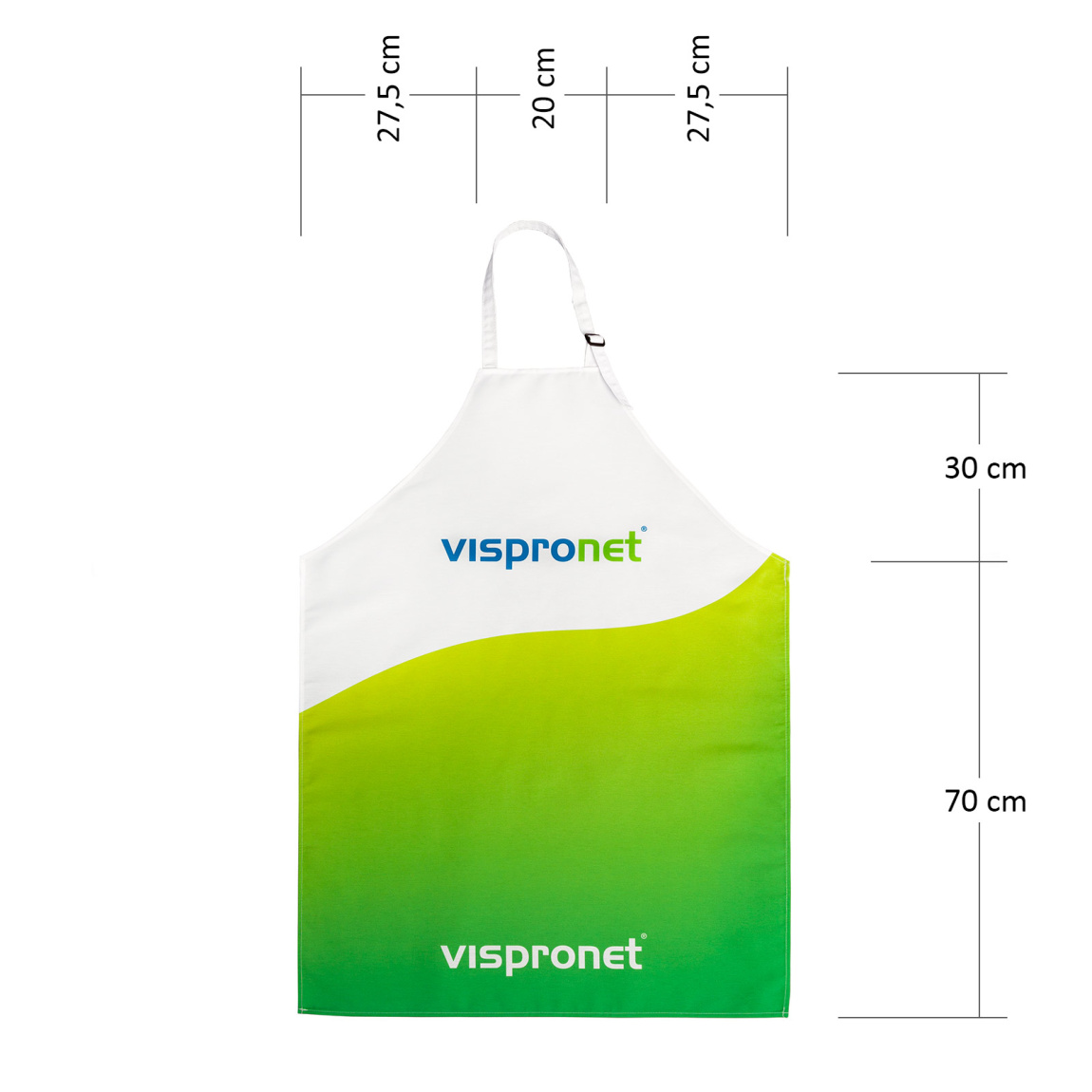 bedruckte Fotoschürze - Maße Erwachsener