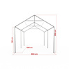 Gestell Partyzelt Select 3 x 4 m - Maße