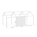 Zeltwand/Vollwand: Beispiel am Zeltgestell Partyzelt Select 3 x 6 m