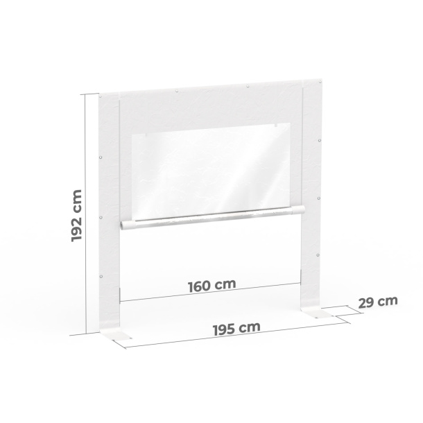 Zeltwand mit Fenster & Tür für die Zeltseiten von Partyzelten - Maße