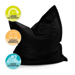 Sitzsack eckig als bequeme Sitzgelegenheit, Größe 140 x 180 cm