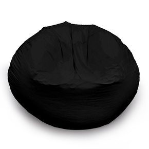 Sitzsack rund, einfarbig schwarz