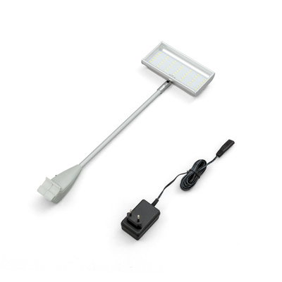 LED Spot Alu für Pop Up Faltdisplay Klett, silber