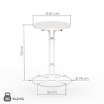 Maße Stehtisch 80 cm von Vispronet