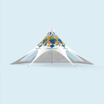 Wände: 1 Vollwand, 2 Wände mit Bogenfenstern, breit