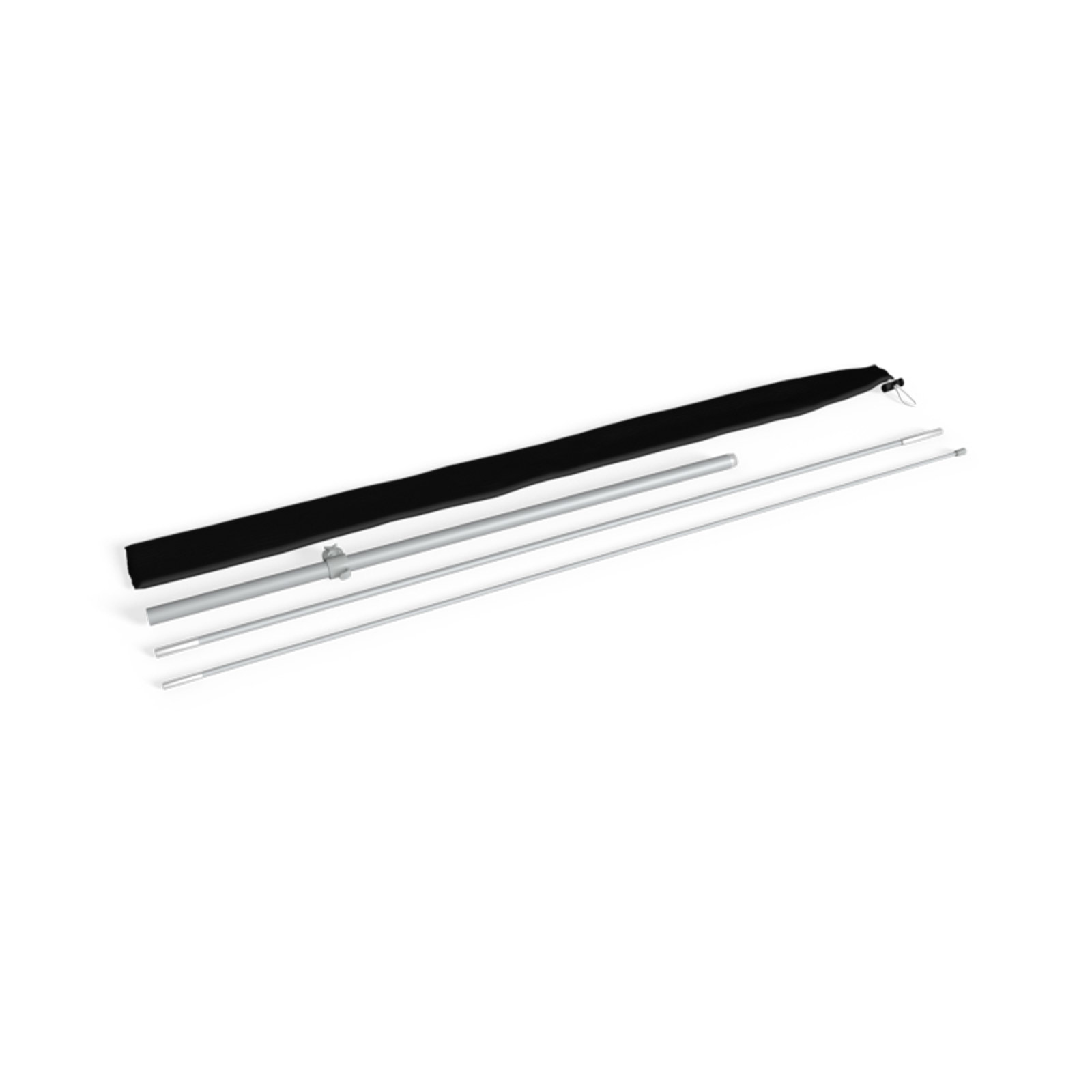 Bowflag® Basic, Stangensegmente im Stoffbeutel, Beispiel für Größe S