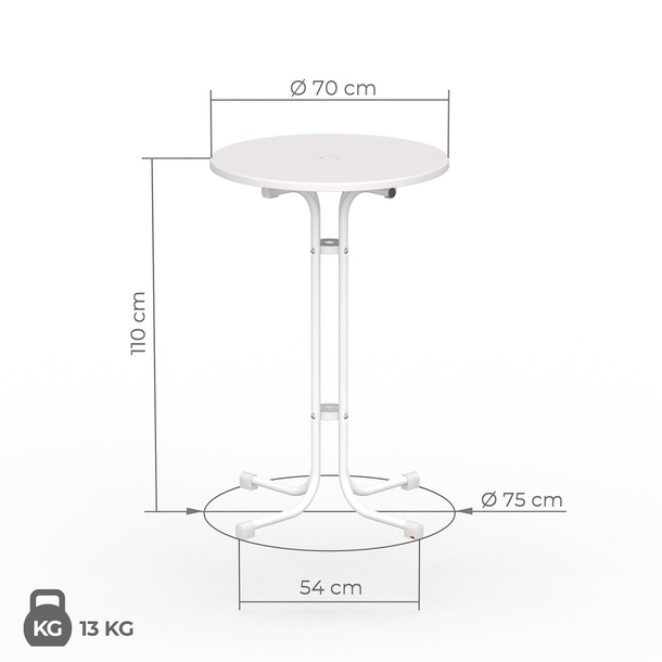 Stretchhusse, passend für Vispronet-Stehtische - Maße Stehtisch ø 70 cm