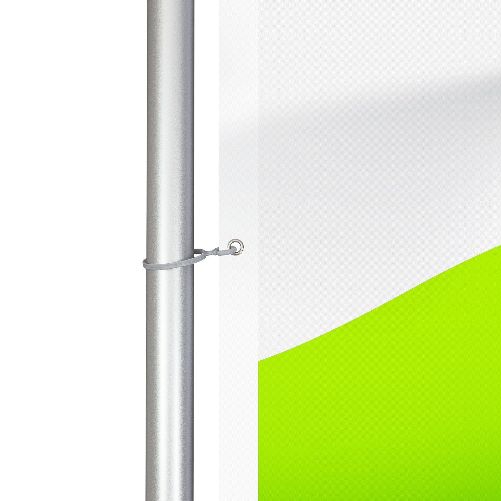 Fahne für T-Pole® 200, Ösen zur Befestigung an der Teleskopstange
