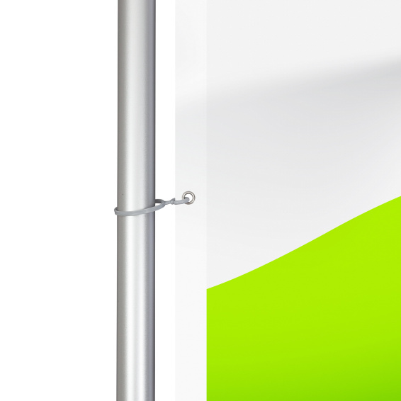 Fahne für T-Pole® 200, Ösen zur Befestigung an der Teleskopstange