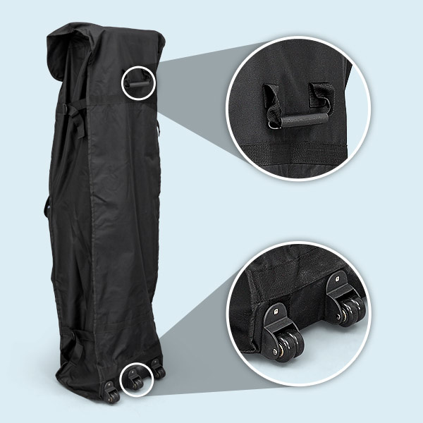 Trolleytasche Basic: mit Haltegriff und 2 Rollen