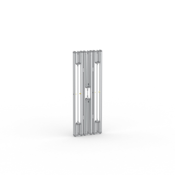 Messetheke Kederrahmen flex, System zusammengefaltet