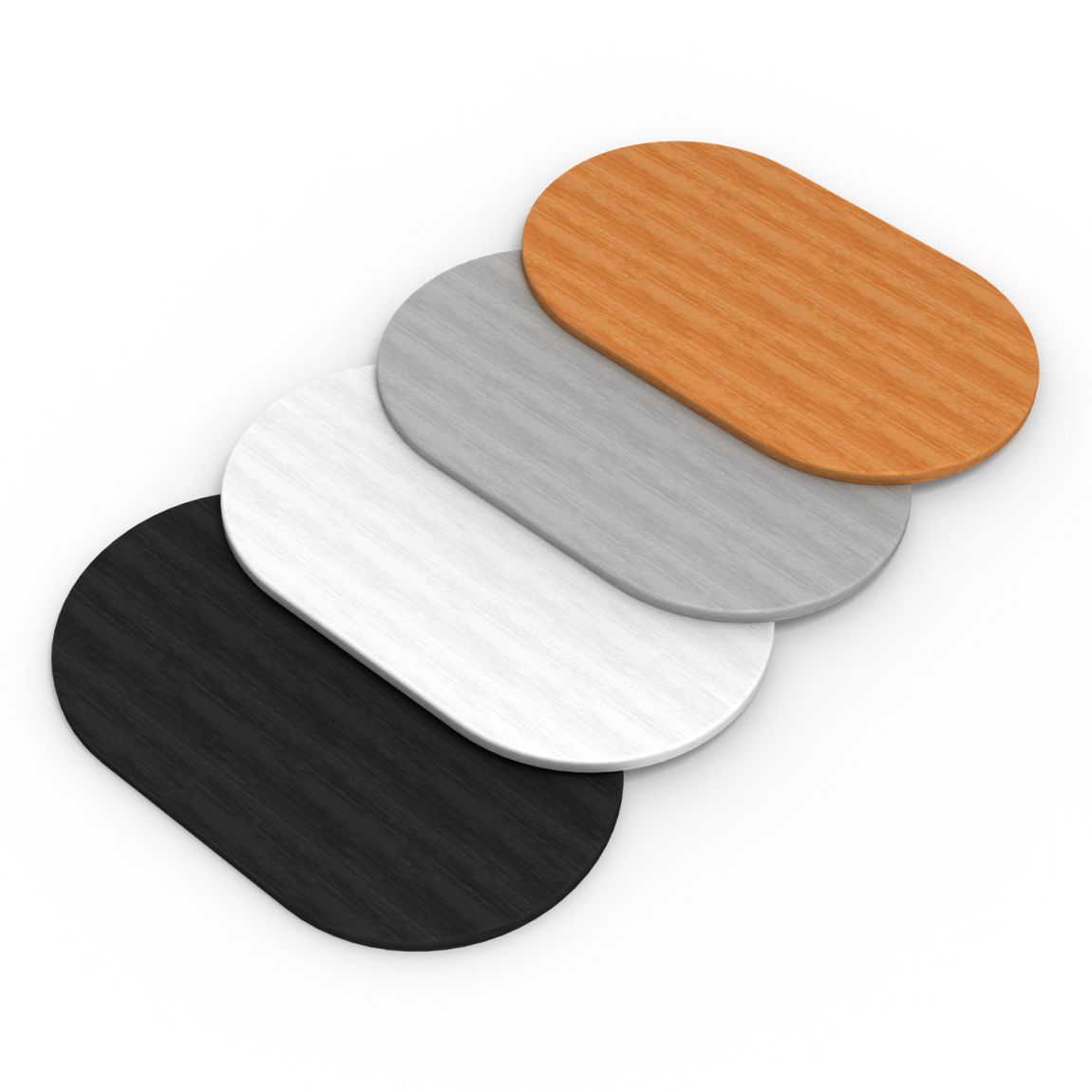 Hardcase Trolley: Tischplatten in 4 Farben