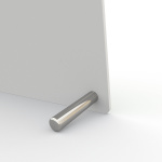 Fotowecker, Detail: silberne Edelstahl-Füßchen