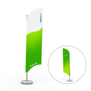 Tischsegel mit konkaver Unterkante - Tischbeachflag