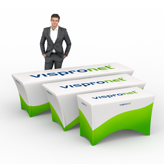 Eventtische mit Hussen in 3 Größen und 4 Ausführungen erhältlich