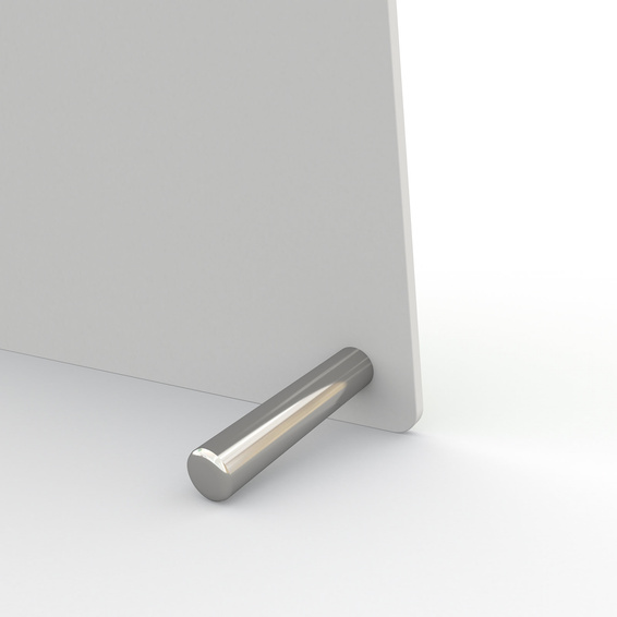 Fotowecker, Detail: silberne Edelstahl-Füßchen