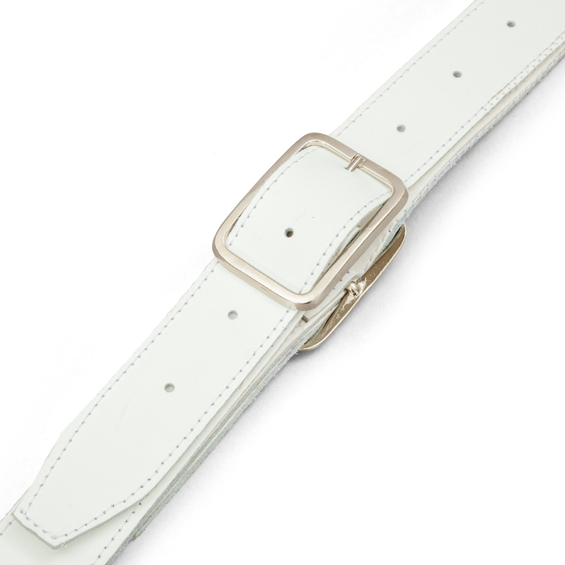 doppellagiger Tragegurt für Vereinsfahnen, Obermaterial Leder, Gurtlänge verstellbar