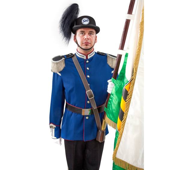 Tragegurt für Vereinsfahnen, braun